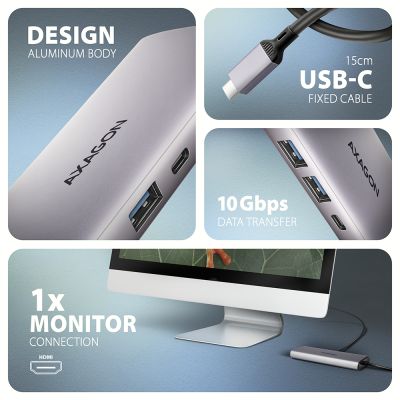 HMC-6G2L USB-C 10Gbps 6in1 hub