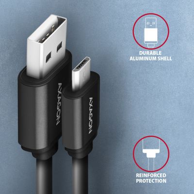 BUMM-AM10TB TWISTER Micro USB <> USB-A kabel 0.6 m