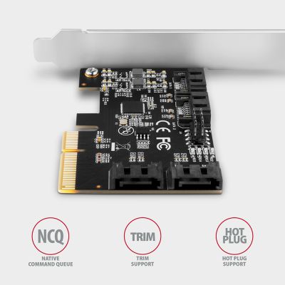 PCES-SA4X4 PCIe řadič 4x SATA 6G