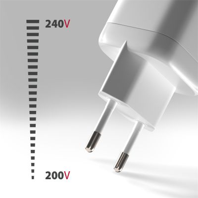 ACU-PQ100W GaN wall charger 100W, USB-C + USB-A, for laptops and phones