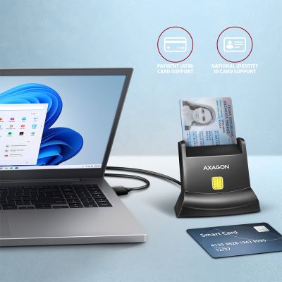CRE-SM4N USB-A Smart card StandReader čtečka