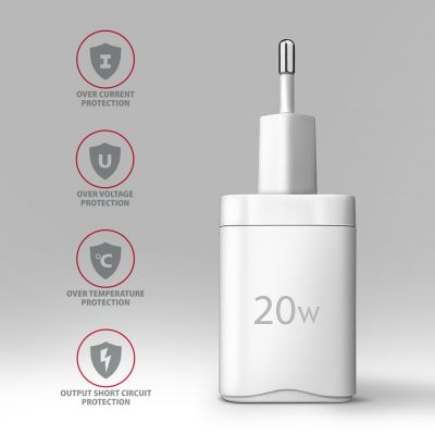 ACU-PD20W PD3.0 & QC4+ 1xOUTPUT wall charger 20W