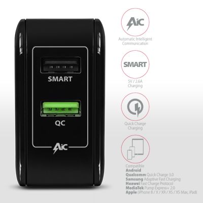 ACU-QC5 QC3.0 + 2.6A Wall Charger