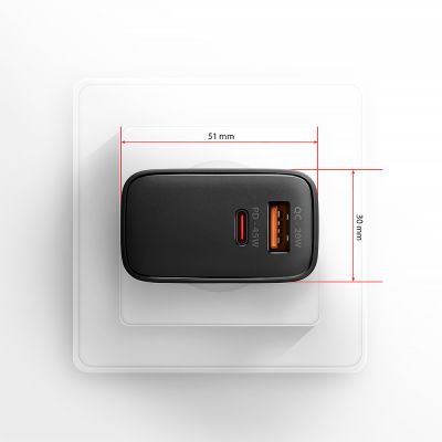ACU-PQ45 PD3.0 & QC4+ DUAL OUTPUTS wall charger 45W