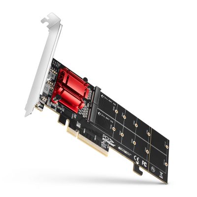 Product PCEM2-ND PCIe 2x NVMe M.2 controller Image