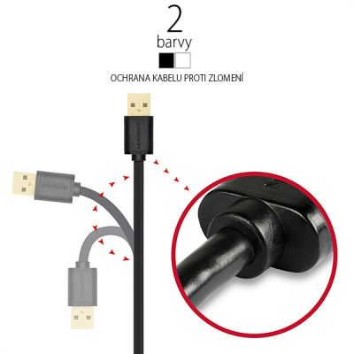 USB 2.0 A-M <> micro-M 3 m