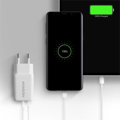 ACU-PQ33W GaN wall charger 33W, USB-A + USB-C, for phones and tablets