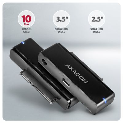 ADSA-FPX USB-C 10Gbps FAST PORT X adapter 2.5" / 3.5" SSD/HDD-hez