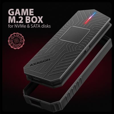 EEM2-GAM USB-C 10Gbps - M.2 NVMe & SATA SSD GAME M.2 box