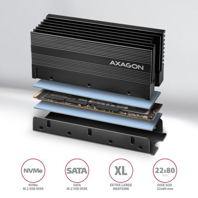 CLR-M2XL chladič pro M.2 SSD