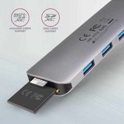 HMC-HCR3A SuperSpeed USB-C COMBO 5in1 hub