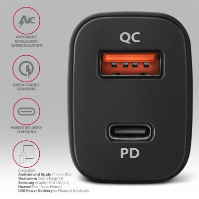 PWC-PQ38 PD & QC car charger 38W
