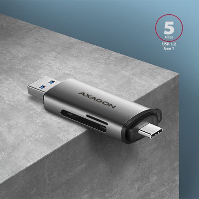 CRE-SAC SuperSpeed USB-C+USB-A card reader