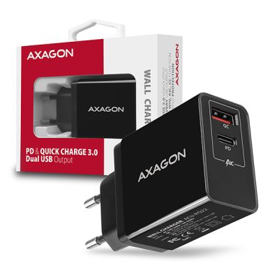 ACU-PQ22 QC3.0 + USB-C PD wall charger