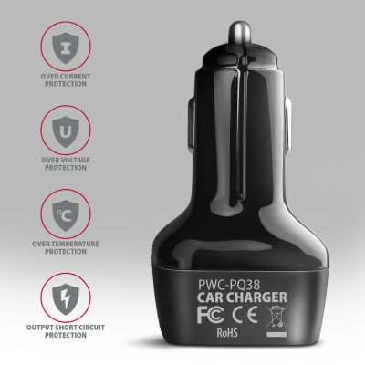 PWC-PQ38 PD & QC car charger 38W