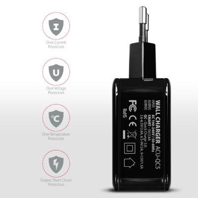 ACU-QC5 QC3.0 + 2.6A Wall Charger