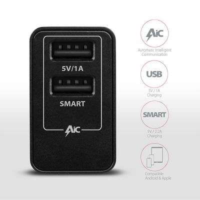 ACU-DS16 5V/2.2A + 5V/1A SMART wall charger