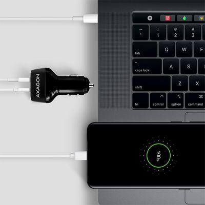 PWC-PDQ QC3.0 + USB-C PD Car Charger