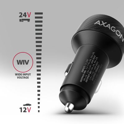 PWC-PQ48 PD3.0 & QC4+ 2xOUTPUTS car charger 48W