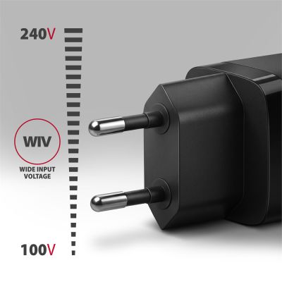 ACU-PQ33 GaN wall charger 33W, USB-A + USB-C, for phones and tablets