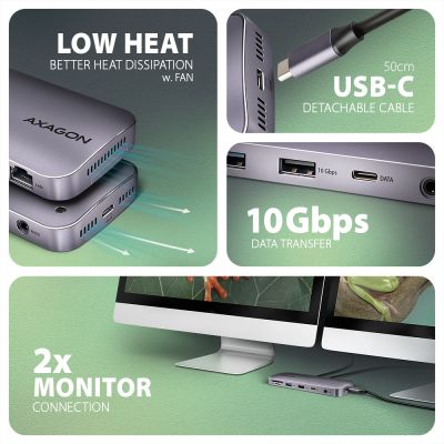 HMC-12GM2 USB-C 10Gbps GEN2COMBO 12in1 hub