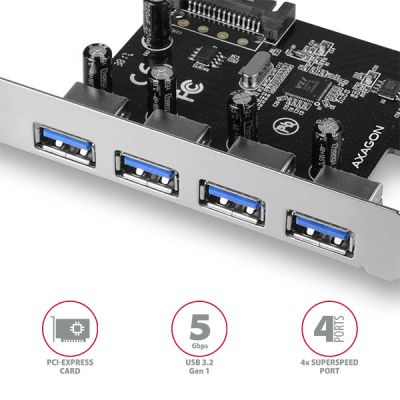 PCEU-430VL PCIe řadič 4x externí SuperSpeed USB