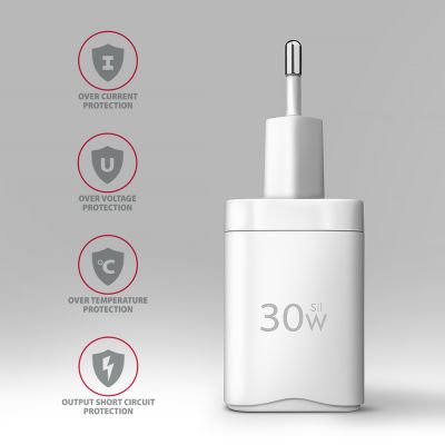 ACU-PD30W PD3.0 & QC4+ 1xOUTPUT wall charger 30W