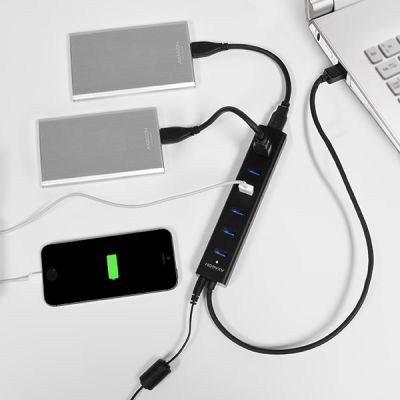 HUE-SA7BP USB3.0 CHARGING hub