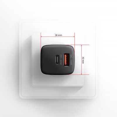 ACU-PQ20 PD3.0 & QC4+ 2xOUTPUTS wall charger 20W