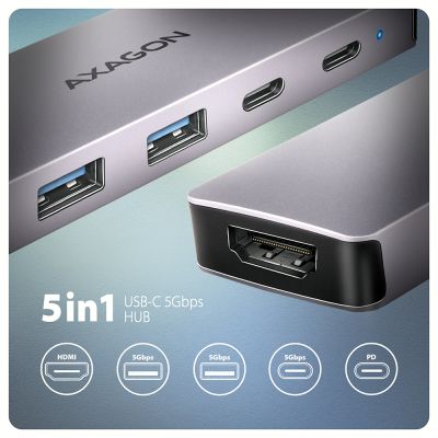 HMC-5H60 USB-C 5Gbps 5in1 hub