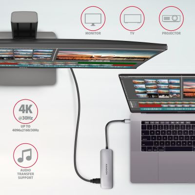 HMC-HCR3A SuperSpeed USB-C COMBO 5in1 hub