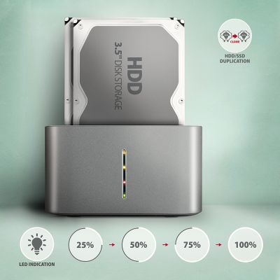 ADSA-DC SuperSpeed USB DUAL 2.5"/3.5" HDD/SSD DUAL dock