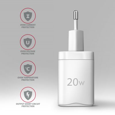 ACU-PQ20W PD3.0 & QC4+ 2xOUTPUTS wall charger 20W