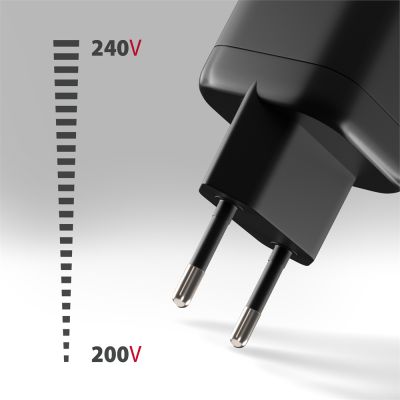 ACU-PQ100 GaN wall charger 100W, USB-C + USB-A, for laptops and phones