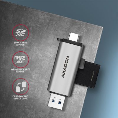 CRE-SAC SuperSpeed USB-C+USB-A card reader