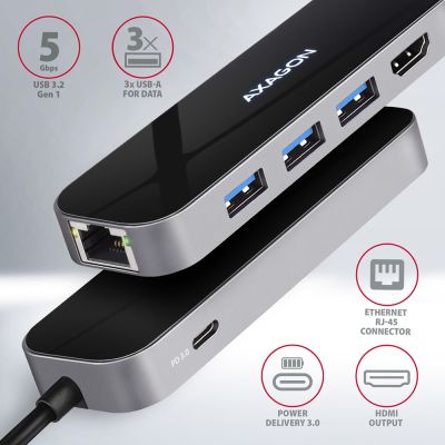 HMC-6GL SuperSpeed USB-C COMBO 6in1 hub