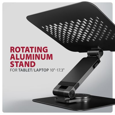 STND-LRB stand with 360° rotation for laptops and tablets