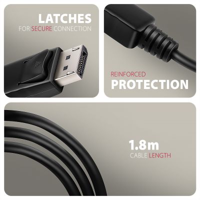 RVD-HI20C2 DP > HDMI kabel 1.8 m, 4K/60Hz