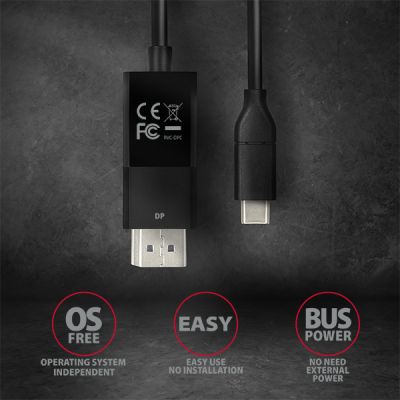 RVC-DPC USB-C > DP kabel 1.8m