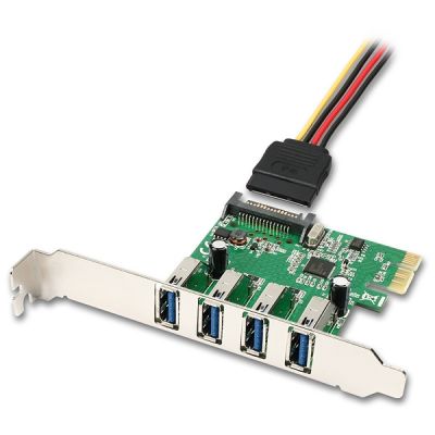 PCEU-43R PCIe řadič 4x USB 3.0