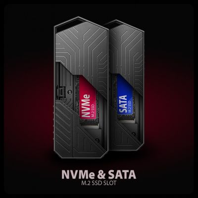 EEM2-GAM USB-C 10Gbps - M.2 NVMe & SATA SSD GAME M.2 box