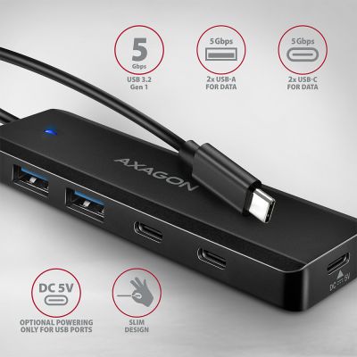 HUE-C2C USB-C 5Gbps TRAVEL hub