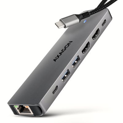 HMC-7HX2 USB-C 5Gbps DUAL 4K DISPLAY 7in1 hub