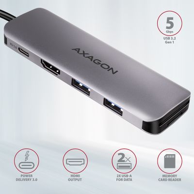 HMC-5 SuperSpeed USB-C COMBO 5in1 hub