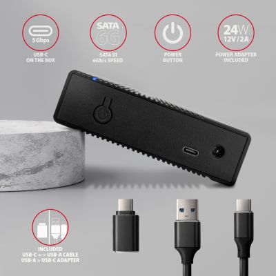 EE35-GTR USB-C 5Gbps RIBBED box