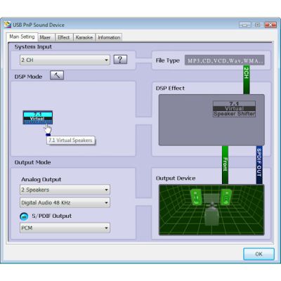 ADA-20 USB - MID audio