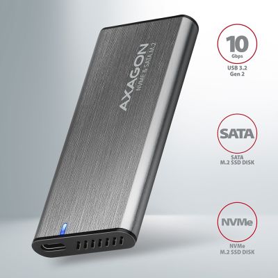 EEM2-SG2 SuperSpeed+ USB-C - M.2 NVMe & SATA SSD RAW box