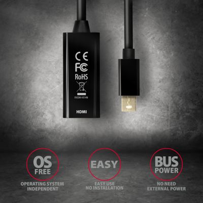 RVDM-HI14N Mini DP > HDMI adaptér, 4K/30Hz