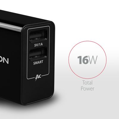 ACU-DS16 5V/2.2A + 5V/1A SMART wall charger