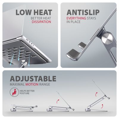 HMC-STND USB-C 5Gbps ALUMINUM STAND & HUB 7in1